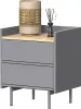 Table de chevet Vicco Velina Gris 48x58cm avec 2 tiroirs, Voir les images du produit 5