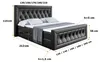 ALTDECOR Boxspringbett mit Fußteil -  mit H3-Matratze (19 Produktbild-Vorschau 6