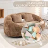 okwish Divano letto, Pouf con 2 cuscini, Poltrona relax con Anteprima dell’immagine prodotto 9