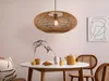 Große Boho Pendelleuchte skandinavisch, Lampenschirm Sisal Produktbild-Vorschau 1