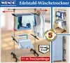 Suszarka na pranie ze stali nierdzewnej, 77-120 cm Podgląd zdjęcia produktu 16