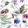 Wanduhr - Rund - Glasuhr - Blume Wiese Natur - 40x40cm - Produktbild-Vorschau 8