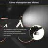 A close-up marketing image of a bicycle's front light and handlebars, with a larger image of the bicycle in the background. Produktbild-Vorschau