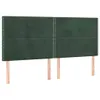 LED Kopfteil Dunkelgrün 200x5x118/128 cm Samt Produktbild-Vorschau 4
