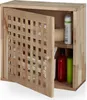 Armoire murale Relaxdays, noyer, 2 compartiments, fermeture Voir les images du produit 1