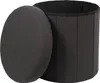 Coffre Pouf Pliable Noir Pills Voir les images du produit 2