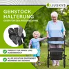 Juskys Rollator Vital faltbar, leicht, höhenverstellbar - Produktbild-Vorschau 7