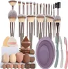 INF 20-teiliges Make-up Pinselset mit Schwämmen, Reiniger & Produktbild-Vorschau 1