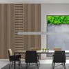 A modern meeting room with acoustic wall panels and a large window overlooking greenery. Anteprima dell’immagine prodotto
