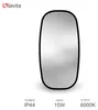 LAVITA LED-Badspiegel Nereida Black 45 x 90 cm, oval – weitere Produktansicht 4 Produktbild-Vorschau