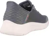 A rear view of a gray Skechers Go Walk Flex Hnds Up shoe. Anteprima dell’immagine prodotto