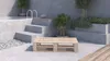 Lermowood Palettenmöbel Mpe Hocker 100 x 80 cm Natur | Produktbild-Vorschau 2