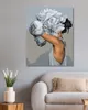 Diamondi - Diamond painting - MÄDCHEN HINTER DER BLUME, Produktbild-Vorschau 2
