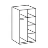 64373 Liverpool Armoire 2 portes chêne à planches / Voir les images du produit 4