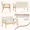 Iropro 2 Sitzer Sofa, Kleine Sofa mit Holzrahmen, Produktbild-Vorschau 5