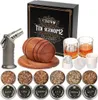 Whisky-Räucherset mit Brenner – 6 Aromen, Holzchips, 2 Produktbild-Vorschau 1