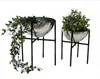 DanDiBo Blumenhocker Metall mit Topf Schwarz Silber 2er Set Produktbild-Vorschau 6