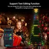 Smart LED Weihnachtsbaum Lichterkette mit Stern Spitze RGB Produktbild-Vorschau 3