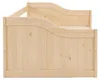 Homestyle4u Tagesbett Ausziehbett 90x200 cm Natur Holzbett Produktbild-Vorschau 15