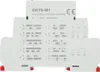 A white electronic relay device with labels and diagrams. Voir les images du produit