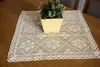 Nappes carrées en dentelle beige 60x60 carré crochet Voir les images du produit 2
