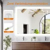 Puluomis koupelnové zrcadlo s osvětlením bez mlhy 100x80, s Náhled obrázku produktu 6