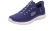 A single blue Skechers sneaker is shown against a white background. Náhled obrázku produktu