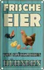 vianmo Blechschild 18x12 cm frische Eier glückliche Hühner Produktbild-Vorschau 1