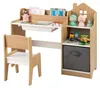 Bureau- en stoelset voor kinderen Studententafel met open Productafbeelding-voorbeeld 2