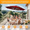 Ombrellone Izrielar 3,5 m rosso Ombrellone da giardino con Anteprima dell’immagine prodotto 3