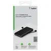 The image shows the packaging of a Belkin Boost Charge Plus Power Bank with integrated cables. Produktbild-Vorschau