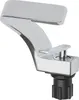 A chrome-finished faucet with a black base, isolated on a white background. Podgląd zdjęcia produktu