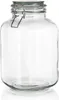 A clear glass jar with a metal clasp lid. Anteprima dell’immagine prodotto
