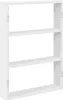 A white three-tiered wall shelf against a white background. Produktbild-Vorschau