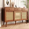 okwish Kommode 120 x 40 x 78 cm, Sideboard mit 3 Schubladen Produktbild-Vorschau 9