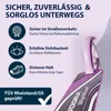 Marketing image highlighting safety features of a scooter. Produktbild-Vorschau