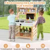 COSTWAY cucina di fango per bambini all'aperto, cucina per Anteprima dell’immagine prodotto 8