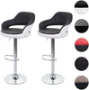 Two black and white bar stools are shown against a white background. Anteprima dell’immagine prodotto