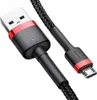 A close-up shot of a USB to micro USB charging cable. Náhled obrázku produktu