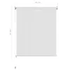 vidaXL Store extérieur blanc 80x140 cm HDPE Voir les images du produit 5