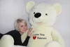 XXL Peluche da bar 170 cm Bianco Ricamo "I Love You" Anteprima dell’immagine prodotto 2