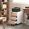 HOMCOM Caisson bureau mobile avec 3 tiroirs, meuble Voir les images du produit 2