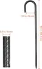 VEVOR Bodenanker, 406,4 mm, J-Typ mit 10 mm Durchmesser, Produktbild-Vorschau 7