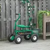 Zahradní vozík Outsunny s výsuvným sedátkem do 150 kg a Náhled obrázku produktu 2