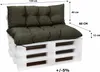 Palettenkissen Set Grün – Sitzkissen 120×60 cm & Produktbild-Vorschau 2