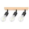 MasterLED Deckenstrahler - E27, 3-flammig, Schwarz, Holz, Produktbild-Vorschau 3