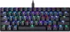 A black mechanical gaming keyboard with RGB backlighting. Podgląd zdjęcia produktu