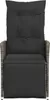 vidaXL Poltrona da giardino regolabile con cuscino Grigio Anteprima dell’immagine prodotto 4