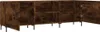 A TV cabinet with doors and shelves, shown from the front with some doors open. Produktbild-Vorschau