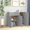 vidaXL Credenza grigio cemento 88x30x70 cm materiale a base Anteprima dell’immagine prodotto 15